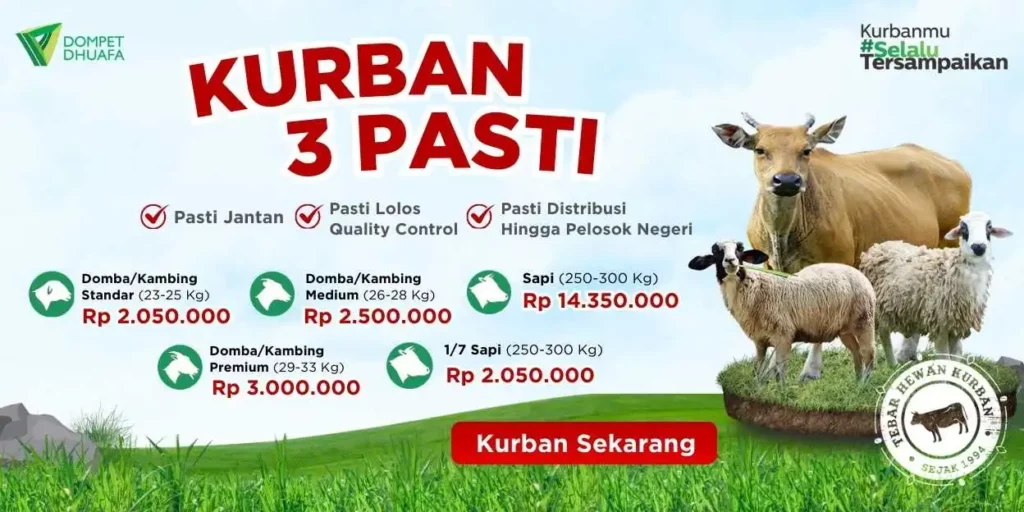 Kurban 3 Pasti Dompet Dhuafa; Pasti Jantan, Pasti Lolos Quality Control, Pasti Distirbusi Pelosok Negeri