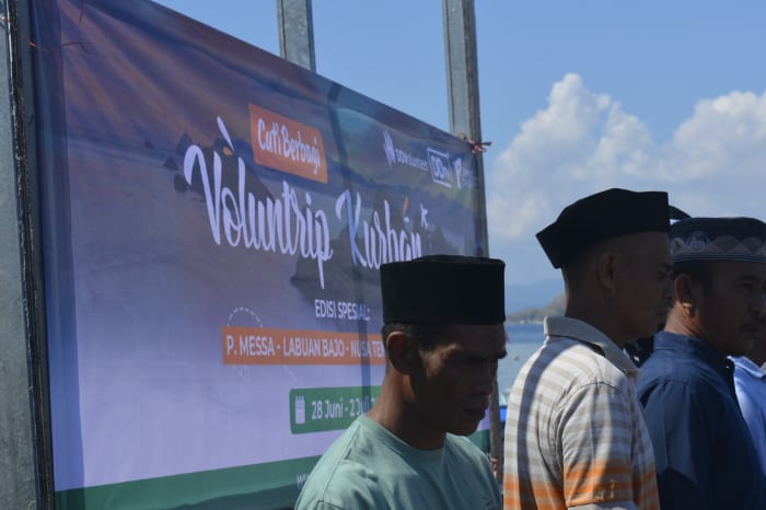 Warga Pulau Messah Sambut Peserta Voluntrip Kurban Berbagi Dompet Dhuafa