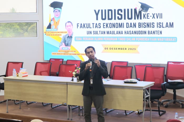 Program LINE Forum di YUDISIUM ke-XVII di Fakultas Ekonomi Bisnis (FEB) Islam UIN Sultan Maulana Hasanuddin