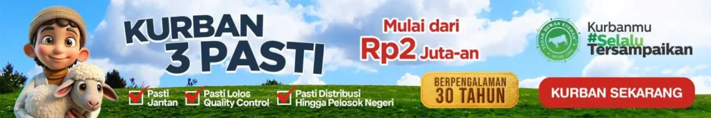 Banner Header TEbar Hewan Kurban 3 Pasti Dompet Dhuafa