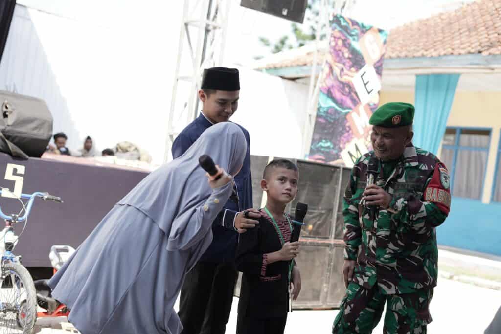 Ibnu menyampaikan cita-cita kelak menjadi seorang tentara yang akan menjaga kedaulatan Indonesia. 