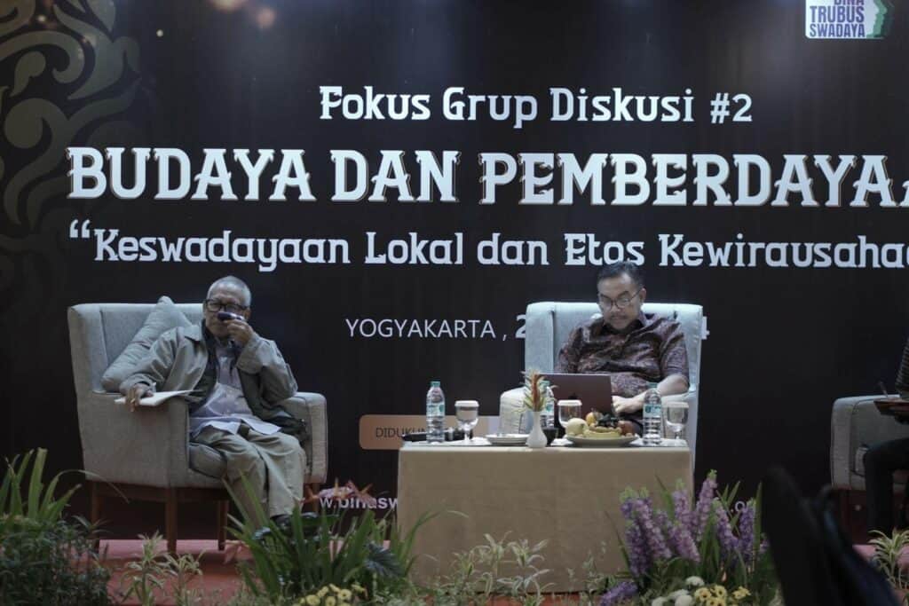 Fokus Grup Diskusi (FGD) Budaya dan Pemberdayaan dengan tema “Keswadayaan Lokal dan Etos Kewirausahaan” di Grand Hotel Yogyakarta pada Rabu (24/7/2024).