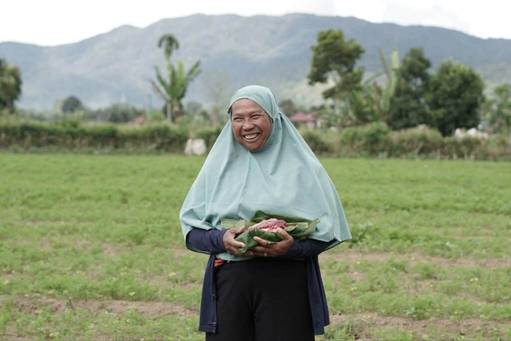 Penerima manfaat THK 2024 di Desa Barusjahe, Kecamatan Karo, Sumatra Utara.