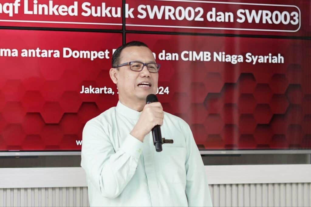 Sambutan oleh Ahmad Juwaini selaku Ketua Pengurus Dompet Dhuafa.