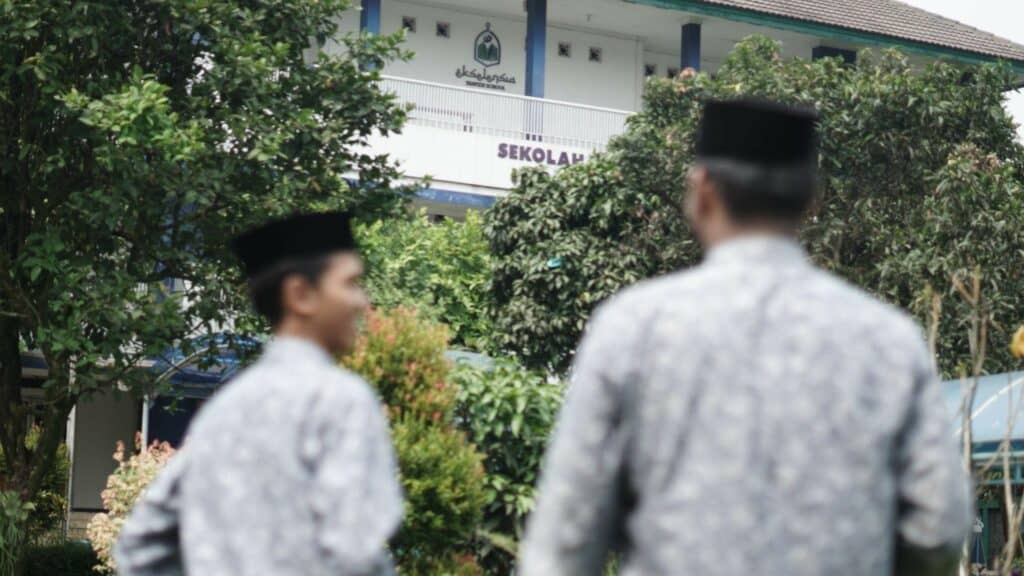 Kenangan Salman saat gedung eTahfidz masih berada di kawasan SMART EI Parung, Bogor.