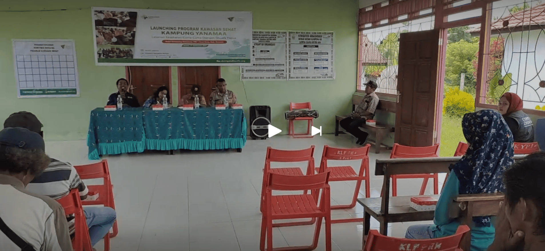 Peluncuran Program Kampung Sehat di Yanamaa, Keerom, Papua.