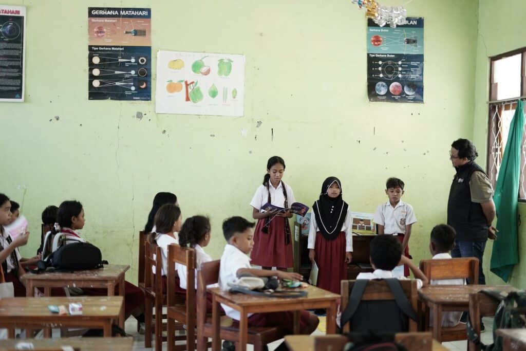 Ceruk Ilmu di salah satu ruang kelas SD Inpres Betun.